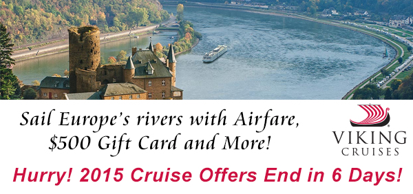 2015 Cruise Offers Expire in 6 Days!