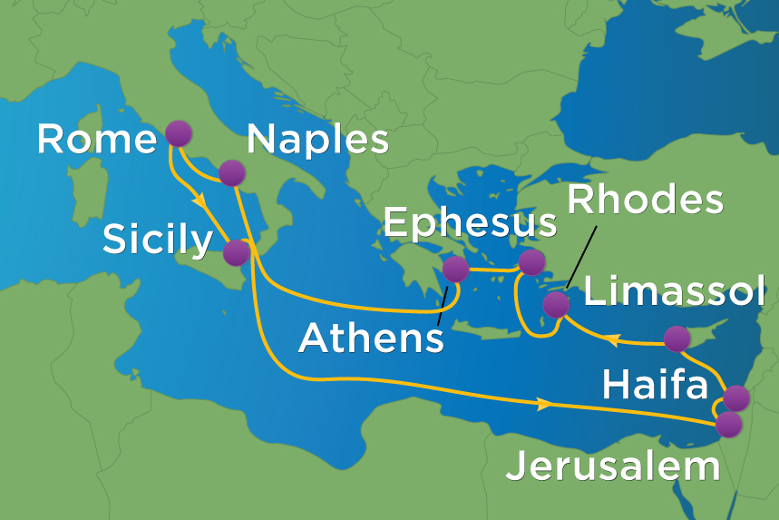 royal caribbean holy land cruise itinerary