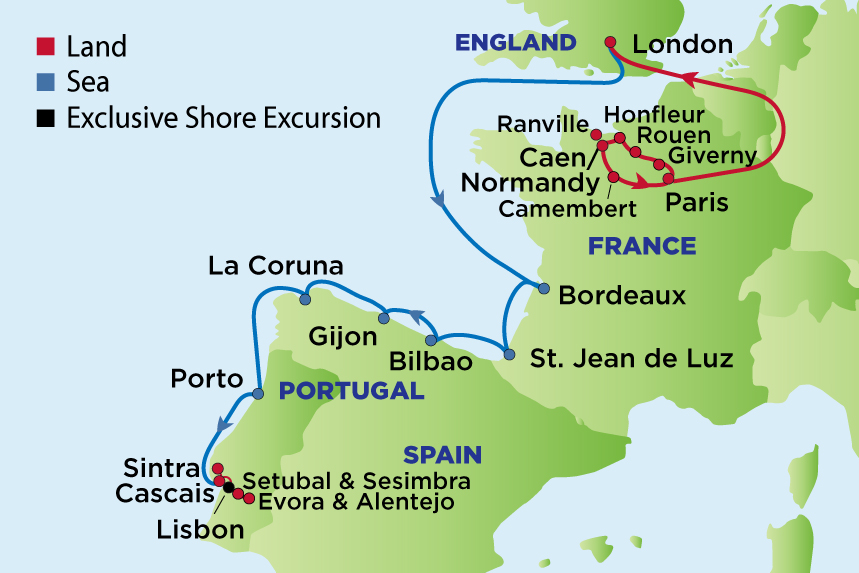 EJ to Normandy, Bordeaux, Portugal