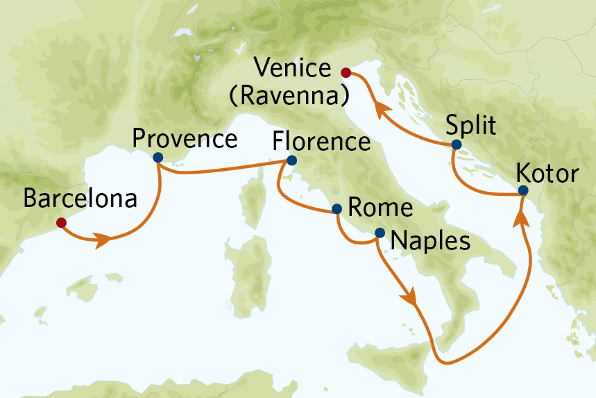 9 night mediterranean cruise barcelona to venice on celebrity constellation