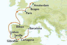 CEL 12 Nt Western Europe Cruise only