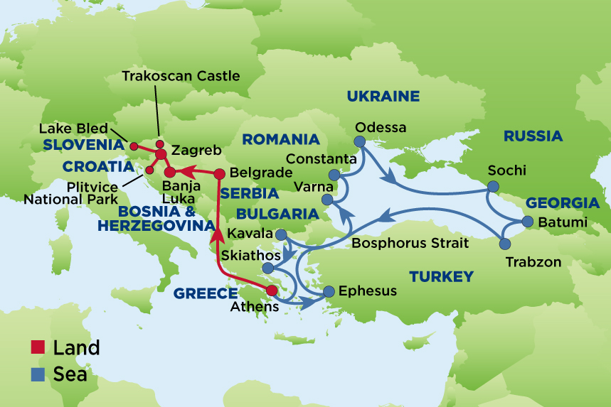 EJ to Croatia, Balkans & Black Sea