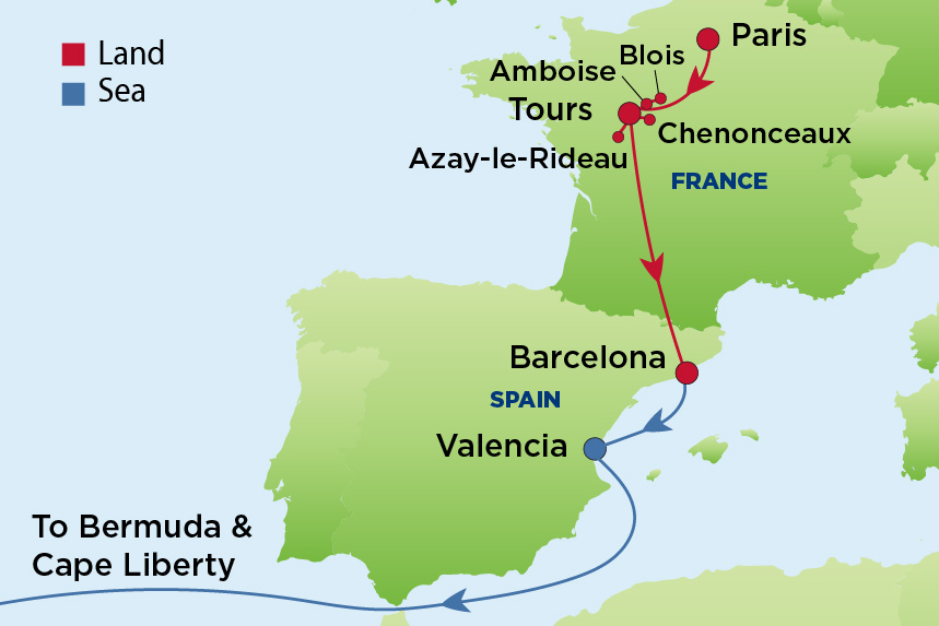 Journey to the Loire Valley & Transatlantic Crossing